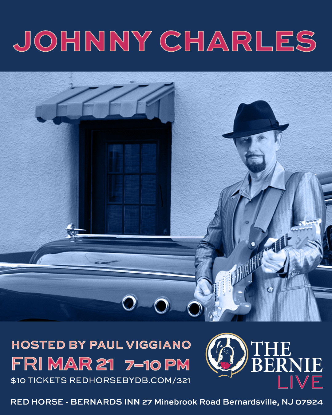 Johnny Charles 3/21 BLUES LIVE in THE BERNIE