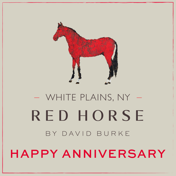 Red Horse by David Burke White Plains Happy Anniversary Gift Card