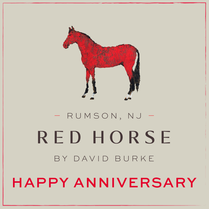Gift card for Red Horse by David Burke Rumson with Happy Anniversary