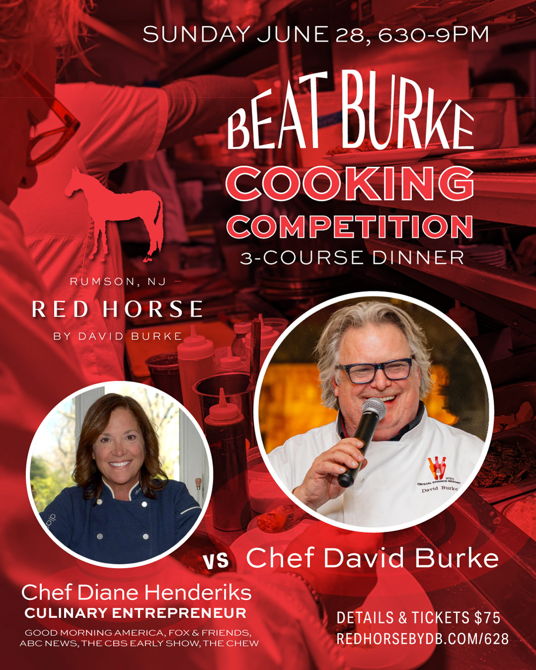 Beat Chef Burke Cooking Competition 3 Course Dinner